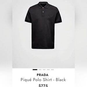 Prada Men's Black Shirt